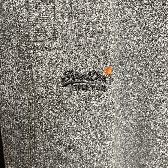 EXCELLENT CONDITION! SUPERDRY ORANGE LABEL CO. SLIM FIT GRAY SWEATPANTS SIZE M - Picture 4 of 14